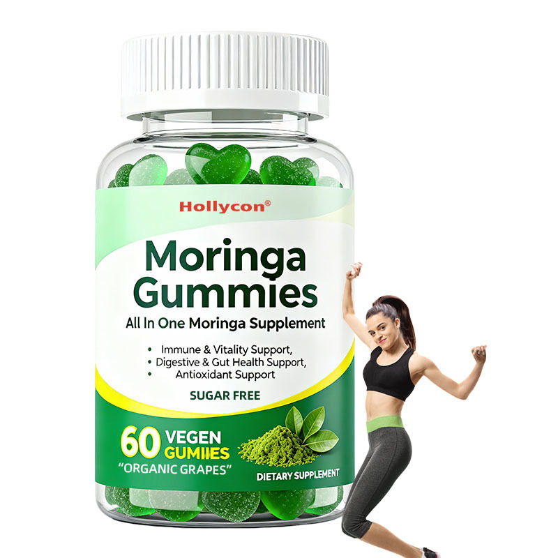 Alles in einem Moringa-Präparat für Immun- und Vitalitäts-, Verdauungs- und Darmgesundheits-Antioxidantien-Support Moringa Gummies