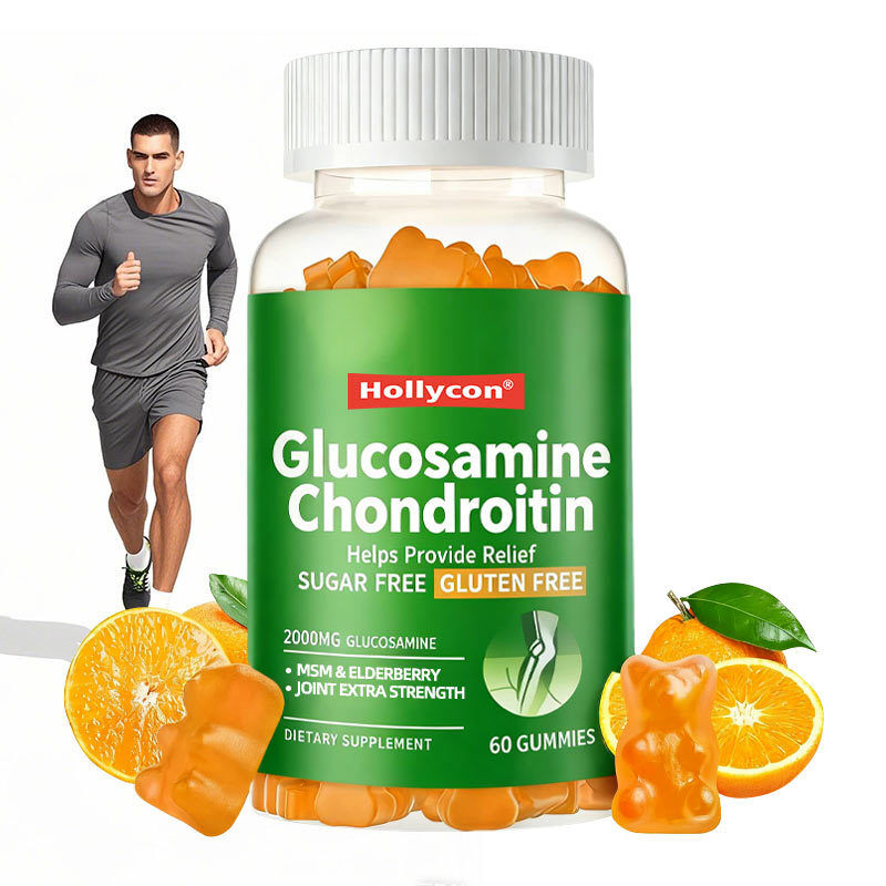 OEM Glucosamin Chondroitin Gummies MSM Altenbeere Extra Stärke Gelenk Immunförderung Ergänzung Glucosamin Chondroitin