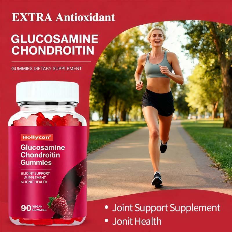 OEM Extra-Strength-Gelenksupport-Ergänzung mit MSM & Elderberry Flexibilität Glucosamin Chondroitin Gummies