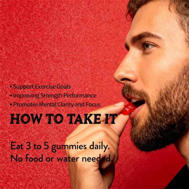 OEM Creatine Chews Muscle Growth Muscle Recovery Workout Recovery Anaerobic Endurance No Bloating Creatine Monohydrate Gummies