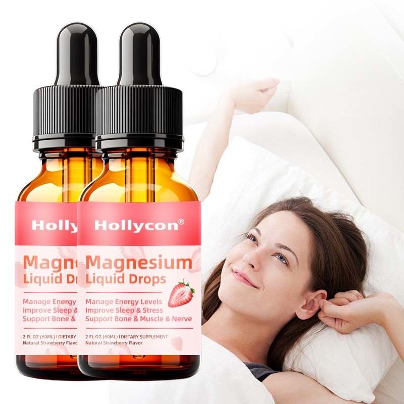 Hochpotent Magnesium-Komplex-Ergänzung zur Verbesserung des Schlafes und zur Unterstützung des Knochen- und Muskelwachstums Magnesiumflüssige Tropfen