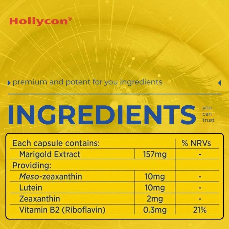Lutein-Softgels mit Ringelblumenextrakt und Zeaxanthin und Meso-Zeaxanthin für die Augengesundheit