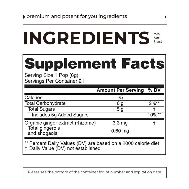 OEM Assists with Upset Stomach Morning Sickness Motion Sickness Bloating Slimming Lollipops Slimming Supplement Tummy Lollipops