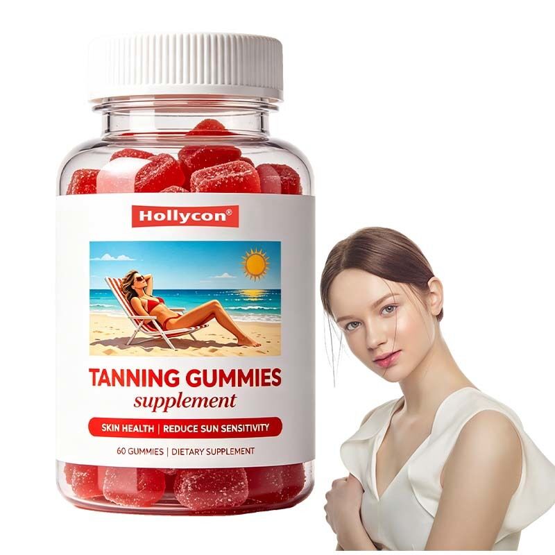 Factory Tanning Gummies Supports Natural Glow & Skin Health Reduces Sun Sensitivity Astaxanthin Beta-carotene Supplement