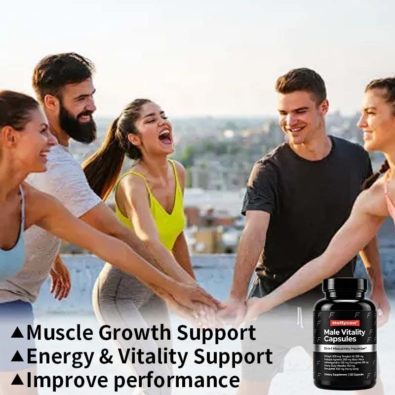 OEM/ODM Manufacturer Male Vitality Capsules with Shilajit, Tongkat Ali, & Fadogia Agrestis for Muscle, Energy & Vitality Support