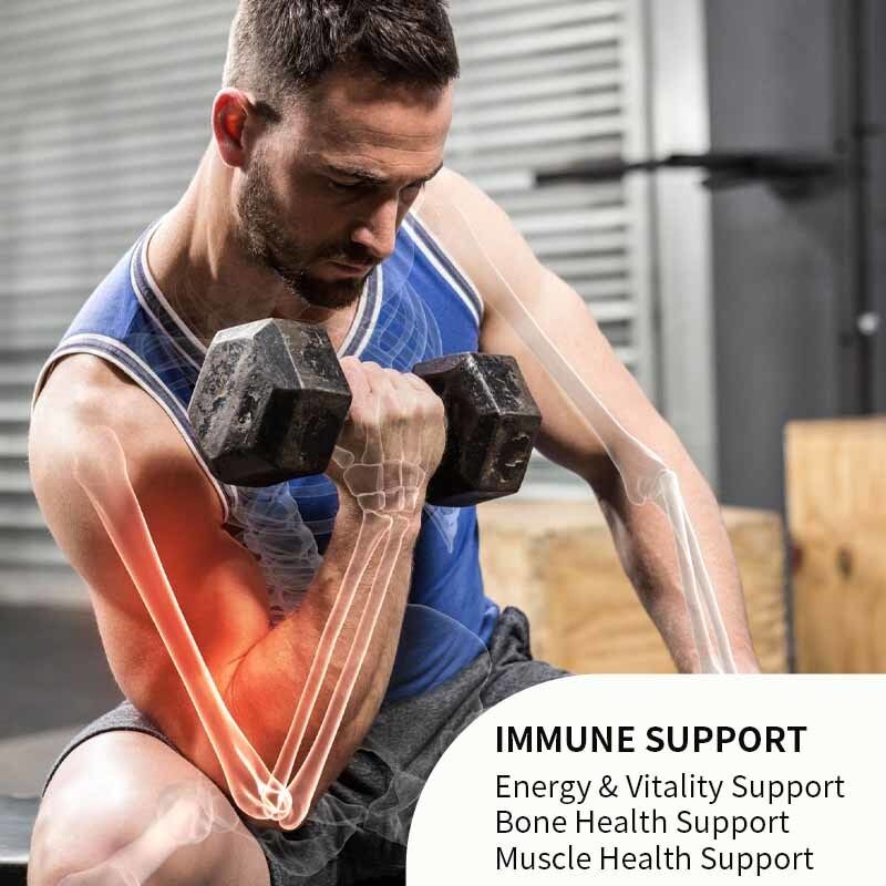Private Label Vitamin D3 K2 Kapseln mit Vitamin B6, Zink & Quercetin unterstützen Energie, Immunsystem, Muskelgesundheit für Männer & Frauen