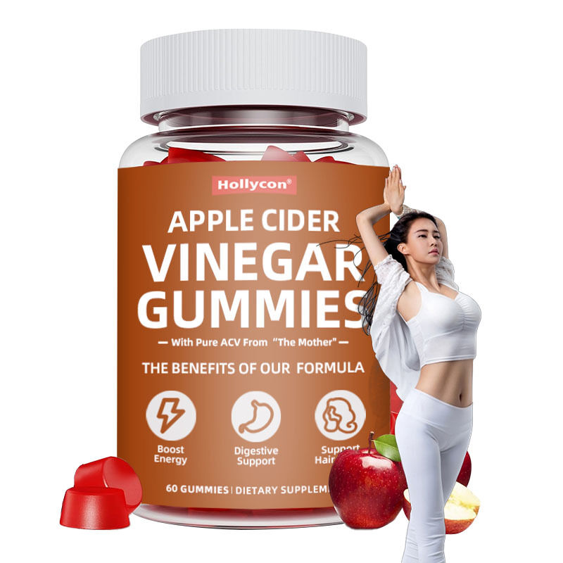 Weight Loss Supplement zur Steigerung der Energieentgiftung und Reinigung von Haar und Haut Verdauungsunterstützung Apfelessig Gummies