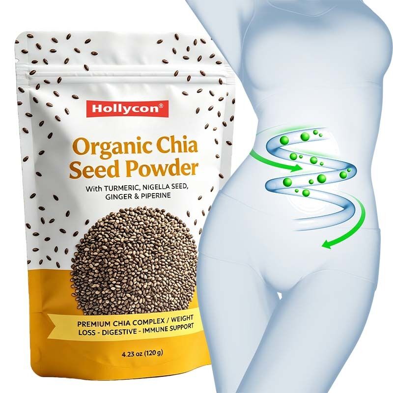 Bio-Chia-Samen-Pulver, reich an Ballaststoffen und Proteinen, mit individuellem Geschmack, Direktlieferung ab Werk