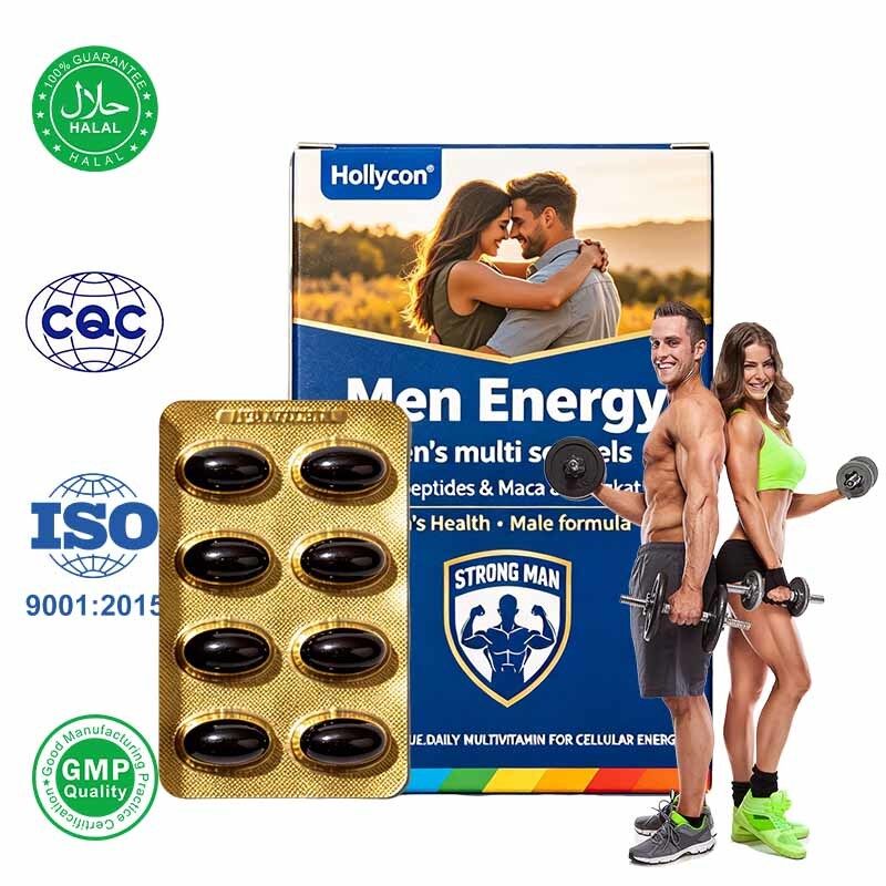 Männer-Multi-Herbal-Softgels mit Seegurken- und Austernpeptid - 60 Softgels pro Flasche