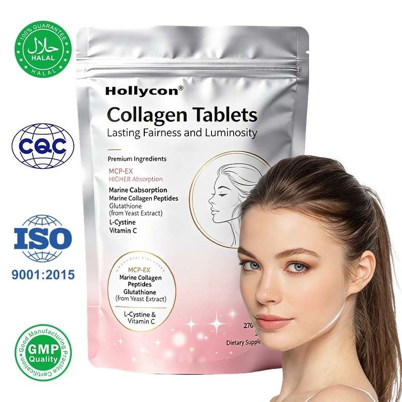GFSI HACCP-zertifizierte gereinigte Kollagentabletten | Tägliches zusammengesetztes Protein-Nährstoffergänzungsmittel, individuell anpassbar als Privatmarke