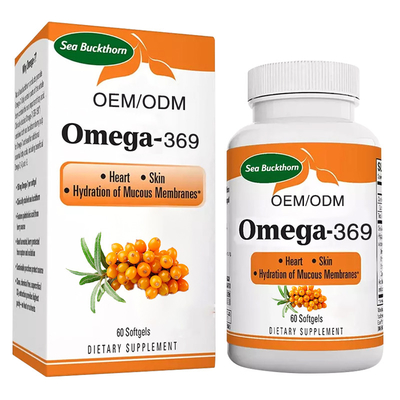 Kundenspezifische Ergänzung Sanddorn Epa Omega 3 Softgels für Förderungsimmunität