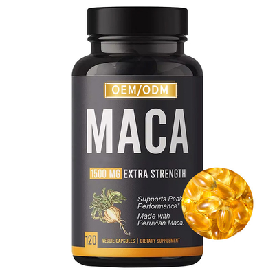 Männliche schwarze Maca-Wurzel-Ergänzung Softgels für Hüften-Erweiterung