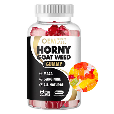 Männliche Verbesserungs-ergänzt horniges Ziegen-Unkraut Gummies ODM