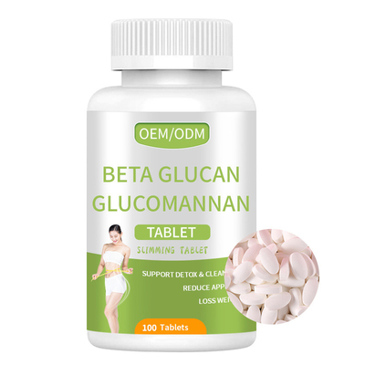 Kundenspezifisches dünnes Tablet Beta Glucan Clucomannan Tablets Bodys