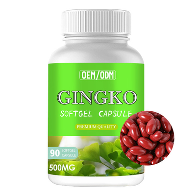 Gedächtnis verstärken Kapsel-Ergänzungen Ginkgo Biloba Softgel für Gehirnverstärker