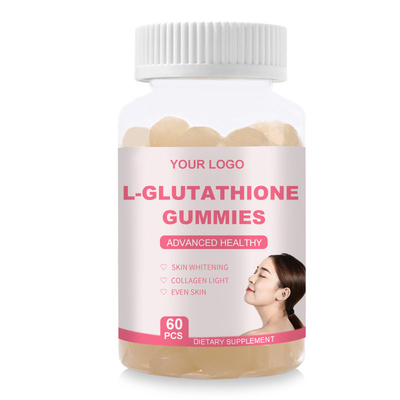 Die Haut, die ursprüngliche Glutathions-Tablets Gummies 1000mg mit Kollagen enthäuten weiß wird sogar, Ton
