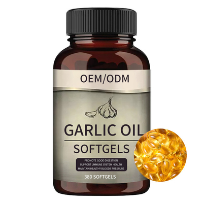 Natürliches Knoblauch-Öl Softgels kapselt die Eigenmarke 1500mg ein, die für Auftriebs-Immunität besonders angefertigt wird
