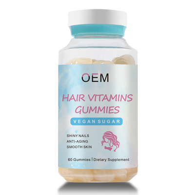Kundengebundenes Biotin-Haar Gummies des strengen Vegetariers gesundes Haar Gummies für glänzende Nägel