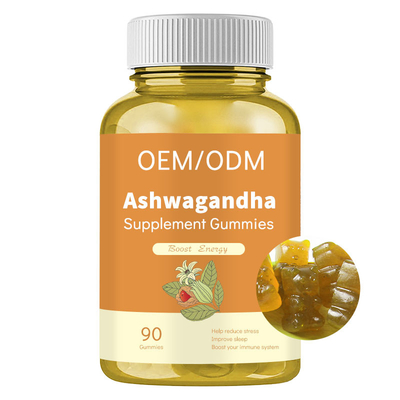 Verbessern Sie Schlaf-Auszug-Wurzel Ashwagandha ergänzen Gummies für Angst