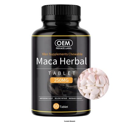 FDA-gebilligtes kaubares schwarzes Maca-Ergänzungs-Tablet für Mann