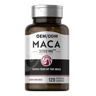 Mann-Gesundheit ergänzen entscheidende organische schwarze Maca-Kapseln kundenspezifisches Aroma