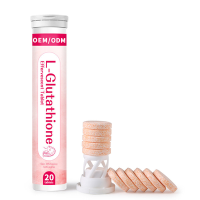 Haut, die schäumendes L Glutathions-Tablet-Pillen-Erdbeeraroma weiß wird