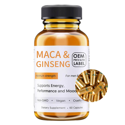 Erhöhen Sie Libido-Ginseng Maca-Wurzel-Ergänzungs-Kapseln für Männer