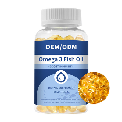 ODM Fettsäure Omega 3 Fisch-Öl-Kapseln Softgel verbessern Brain Health
