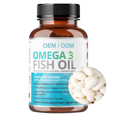 Fische ölen Omega 3 Kapseln Softgel DHA EPA für Brain Health