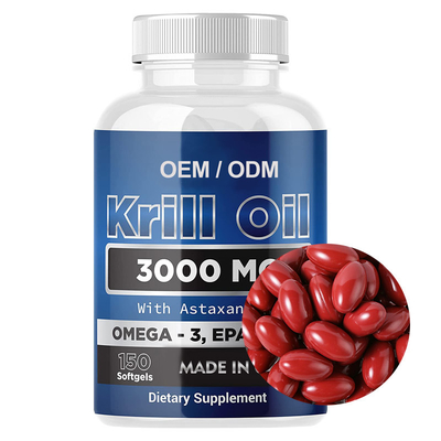 EPA/DHA Omega 3 Softgels-Krill-Öl-Ergänzungen für Herz-Gesundheit