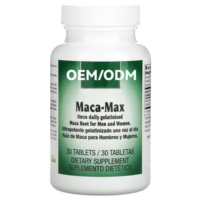 Schwarze Maca-Wurzel-Ergänzung Maca-Goldtablets für Frauen und Männer