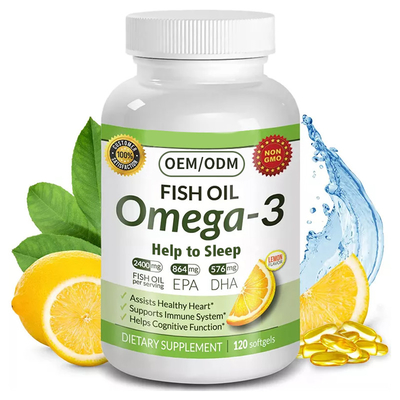 60 Fische Softgels Omega-3 ölen mg 1200 stützt gesundes