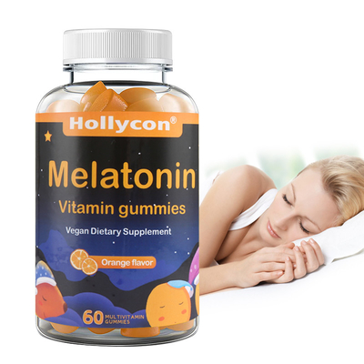 COA ergänzt Soem-Stützschlaf sich entspannen orange Aroma Melatonin-Vitamin Gummies