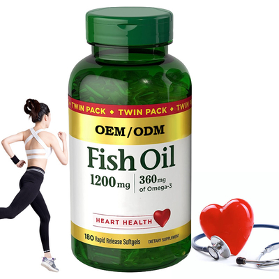 Öl der Fisch-1200Mg stützt Herz-Gesundheit mit Freigabe Softgels Omegas 3 EPA DHA