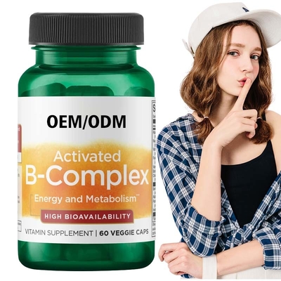 Aktivierte Vitamin-B-komplexe Kapsel-hohe Lebenskraft 60 Veg-Kapseln