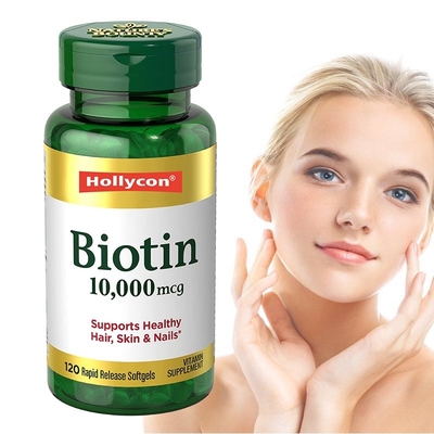 60PCS ergänzt Soem stützt gesunde Haar-Haut und Nagel-Biotin Softgels-Kapseln