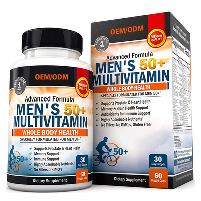 Der Multivitamin der kundenspezifischen Aroma-Männer für Energie-Fokus-Leistungs-Zink-Kalziummagnesium Multivitamin-Kapseln