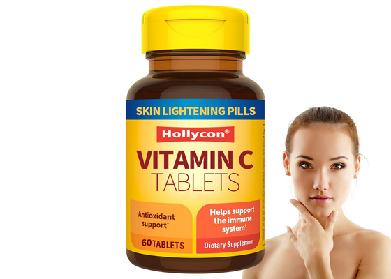 Private Label ODM Nahrungsergänzungsmittel Hautbleichende Pillen zur Hautbleichung Vitamin C Tabletten
