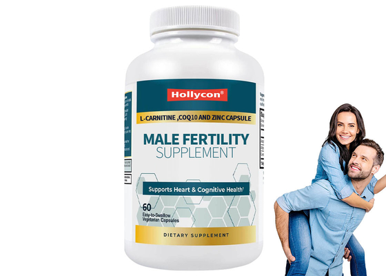 60 Stück männliche Fruchtbarkeitssupplement L-Carnitin CoQ10 Zinkkapsel