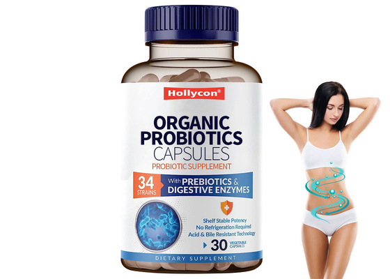 30 Kapseln Nahrungsergänzungsmittel OEM Probiotika Organische Probiotika Kapseln