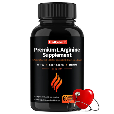 OEM Premium L-Arginin Ergänzung L-Argininpulver & L-Citrullin mit Traubenkernen & Ingwer