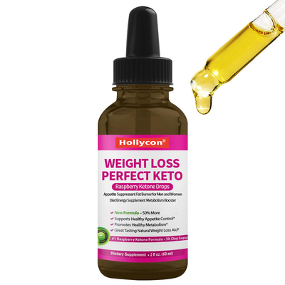Gewichtsverlust Perfect Keto Himbeer Keton Tropfen Appetit Dämpfer Fettverbrenner für Männer und Frauen Ernährung Energieergänzung