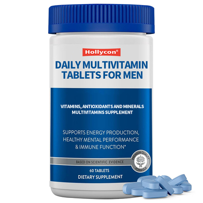Private Label tägliche Multivitamin Tabletten für Männer Vitamine, Antioxidantien und Mineralien Männer 50+ Multivitamin Ergänzung