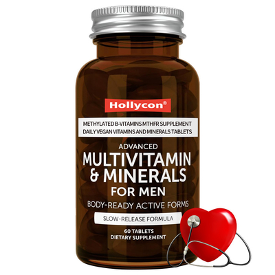 Maßgeschneiderte Multivitamine für Männer Methylierte B-Vitamine MTHFR Ergänzung täglich Veganer Vitamine und Mineralstoffe Tabletten