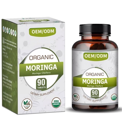 OEM Großhandel 1500 mg Kräuter Slim Kapsel Moringa Oleifera Tabletten für die Fettverbrennung