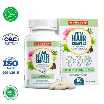 Haare Wachstum Vitamine Kapseln helfen gesundes Haar Haut Nägel Biotin Ergänzung