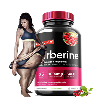 OEM Berberin Kapseln Berberin HCL Appetitzügler Nahrungsergänzungsmittel Abnehmtabletten zur Gewichtsabnahme