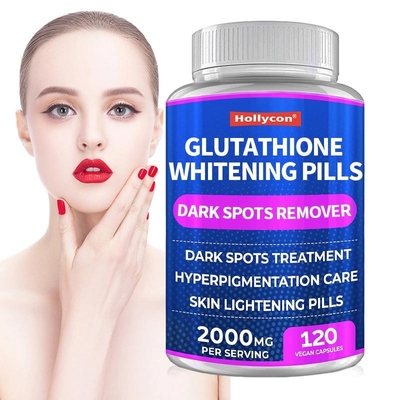 Glutathion Bleaching Vegan Kapseln Hautbleichende Pille zur Entfernung von Dunkelheit