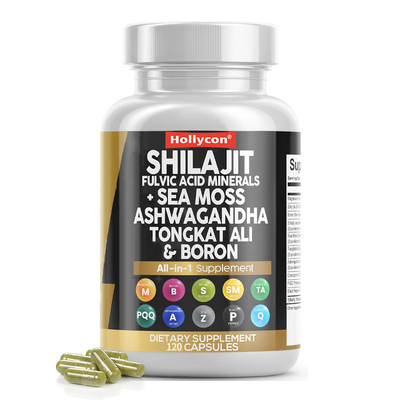 Natürliche pflanzliche Shilajit Kapseln 30 Portionen 2 Kapseln pro Portion