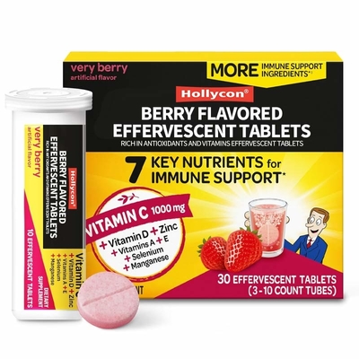 Efferveszente Tabletten, die reich an Antioxidantien und Vitaminen sind, fördern die allgemeine Immungesundheit